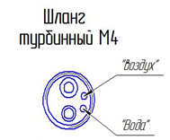 Шланг турбинный М4 (круглый)