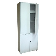 Шкаф металлический 2-створчатый 4-дверный ШМ 2-2М А1