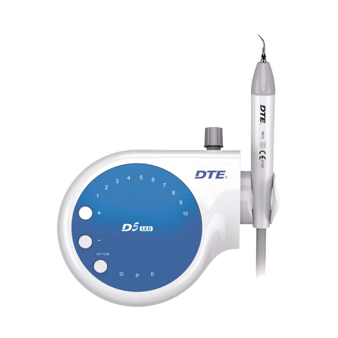 Скалер ультразвуковой DTE-D5 LED, 6 насадок в комплекте (ED1T, GD1Tx2, GD2T, GD4T, PD1T)