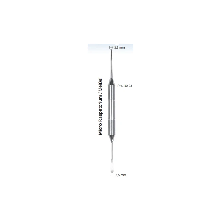 Распатор-микро двусторонний 3,5-3,5 мм (ручка "DELUXE", диаметр 10 мм) /40-23*/001-223